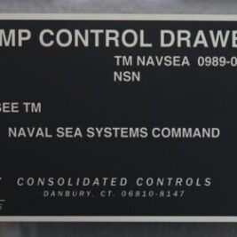 three metalphoto nameplates